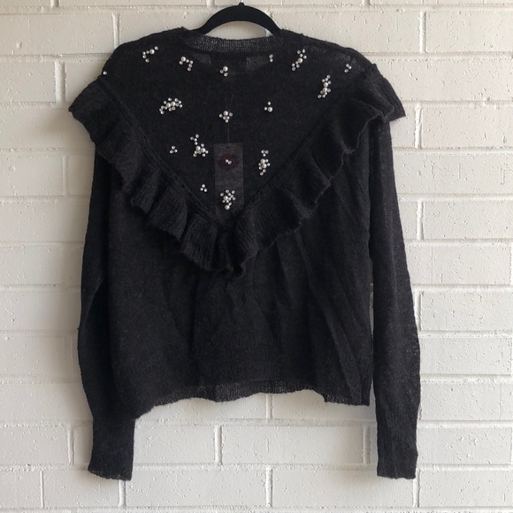 NWT Wildfox Baume Beaded Sweater - Picture 6 of 8